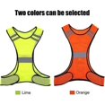 thumbnail image 3 of High Visibility Safety Vest (200 M) With Pockets For Running Cycling Hiking Jogging At Nightyellow, 3 of 4