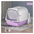 thumbnail image 2 of "Arenero Ear Para Gatos Antiolores Puerta Palita Y Filtro Belug Color Morado ", 2 of 5