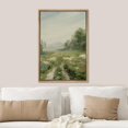thumbnail image 3 of PixonSign Framed Wall Art Misty Pastel Country Flower Field Floral/Botanical Nature Artwork Rustic Plant Oil Paintings Modern Scenery Canvas Prints Contemporary for Rooms - 24"x36" Natural, 3 of 5