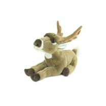 Whitetail Deer Plush Toy, Realistic Stuffed Animal , Lifelike, Realistic Figure, Stuffed Deer, Soft, Toy, Educational, Kids, Gift, 14" CC57 BB2