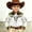Army Green, variant on Boys 3D Western Cowboy Shirt Classic Rodeo Frontier Theme Printed Long Sleeve Button Down Collared Casual Blouse for Kids Ages 4-13