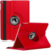 iPad Case Fit 2018/2017 iPad 9.7 6th/5th Generation - 360 Degree Rotating iPad Air Case Cover with Auto Wake/Sleep Compatible with Apple iPad 9.7 Inch 2018/2017 (Red)