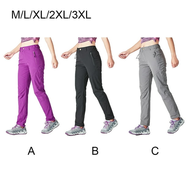 Pantalones De Senderismo Para Mujer Wespornow - Transpirables, Secado Rápido, Desmontables A Cortos, Elásticos, Verano