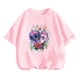 thumbnail image 2 of 2024 Verano Nuevo Kawaii Stitch Trucksuit Pareja Camiseta Niñas Manga Corta Niño Camiseta Ropa Niños Camiseta Bebé Tops, 2 of 5