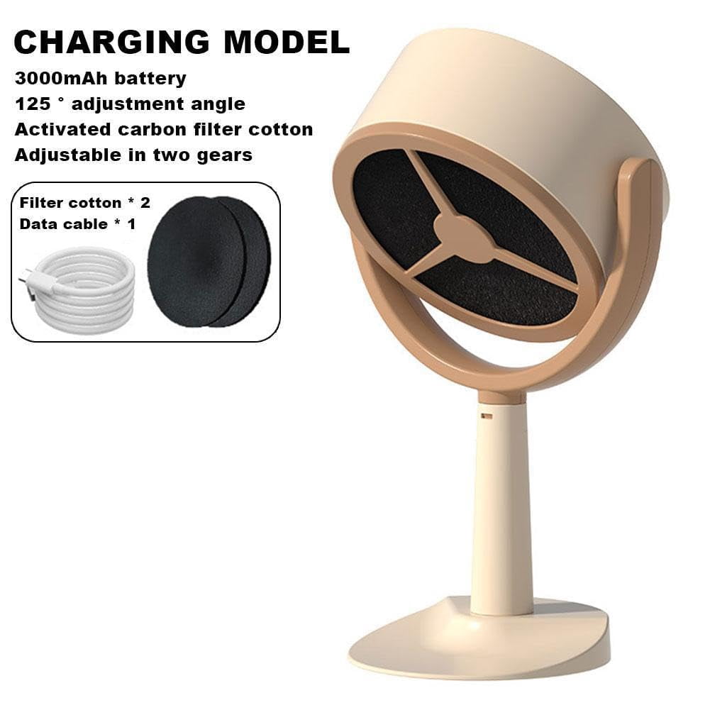 Smoke Purifier Fan, Portable Smoke Purifier, Smoke Filter for Indoor Smoking, Portable Kitchen Fan, Low Noise Mini Range Hood for Kitchen, Home,