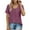 Purple, variant on LYXSSBYX Summer Tops for Women 2024 Womens Solid Summer Tops Casual Trendy Short Sleeve T Shirts Scoop Neck Tee Fashion Shirts Tops