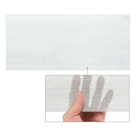 Unique Bargains 15.8' x 7.9' 304 Stainless Steel Perforated Sheet 0.06' Hole 19GA Expanded Metal Mesh Plate Screen Meshes