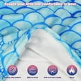thumbnail image 3 of Catalonia Mermaid Tail Blanket, Ultra Soft Cozy Fleece Fish Tail Snuggly Blanket, Gift for Girls, Kids, Toddlers, Teens, 3 of 7