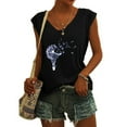 thumbnail image 2 of Birdeem T-Shirts à Col en V pour Femmes Mode Confortable Blouses Féminines Hauts, 2 of 6