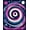 Blue Pink, Pattern 2, variant on Design&I 8'x10' Washable Area Rug Shaped Funky Wavy Stripe Graphic Designer Contemporary Bathroom for King Size Bedroom, Under Bed, Sleek Flatweave Pet Friendly