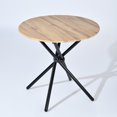 thumbnail image 4 of Homy Casa 31.5 Inch Dining Table for 2-4 Person - Small Round Kitchen Table for Bistro Reception Table, Walnut, 4 of 5
