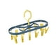 thumbnail image 3 of Tendedero plegable a prueba de viento Tendedero de pinzas para la ropa Herramienta de balcón Hogar 12 Clips Tendedero plegable para ropa Perchero para azul y amarillo Sunnimix Perchas de Clip Plegables, 3 of 8