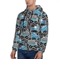 thumbnail image 3 of Cauagu Blue Excavator for Men's Pullover Hooded Sweatshirt Athletic Casual Hoodie Aautumn Hoodie Sweatshirt for Men Pullover Casual Hooded Sweatshirt-X-Large, 3 of 7
