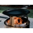 thumbnail image 5 of Solo Stove Bonfire Griddle + Hub, Cast Iron Cookware with Stainless steel Hub for 8” Elevation, Addition to Bonfire fire pit, Weight: 19.5lbs , Cooking surface diameter 17.75", 5 of 7