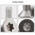 thumbnail image 2 of 25pcs M4 X 16 Countersunk Head Screws 304 Stainless Steel Torx Screws Machine Screws Standard Drive Fully Threaded Screws, 2 of 5