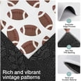thumbnail image 3 of Brown Footballs Pattern Kitchen Rugs Sets Of 3,Kitchen Runner Rugs Non Skid Washable,Decorative Kitchen Floor Mats for Kitchen,Sink,Laundry,17"x30"+ 17"x47" + 17"x59", 3 of 6