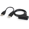 thumbnail image 2 of Hard Disk Drive SATA 7+15 Pin 22 to USB 2.0 Adapter Cable for 2.5 HDD Laptop, 2 of 5