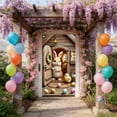 thumbnail image 2 of C Spring Festival Door Curtain Hanging Decor With Bunny And Egg Pattern Polyester Fabric For Holiday Party Background 70.87 Inches High, 2 of 7