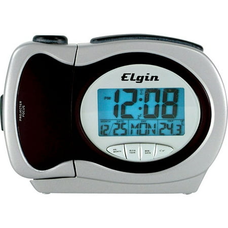 Geneva Elgin Multifunction Projection LCD Clock