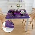 thumbnail image 2 of WYYP Butterfly Poem Square Tablecloth Full Width Single-Sided Printing 100% Polyester Fiber 36*36, 2 of 8
