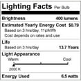 thumbnail image 5 of Philips LED 60-Watt A19 Filament General Purpose Vintage Spiral Light Bulb, Clear Amber, Dimmable, E26 Medium Base (1-Pack), 5 of 5