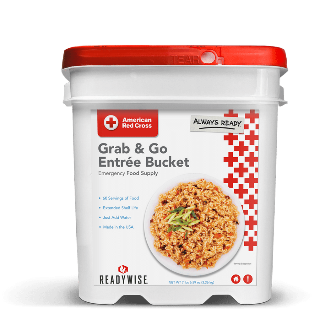 American Red Cross Ready Wise Emergency Food Supply Bucket 60 servings