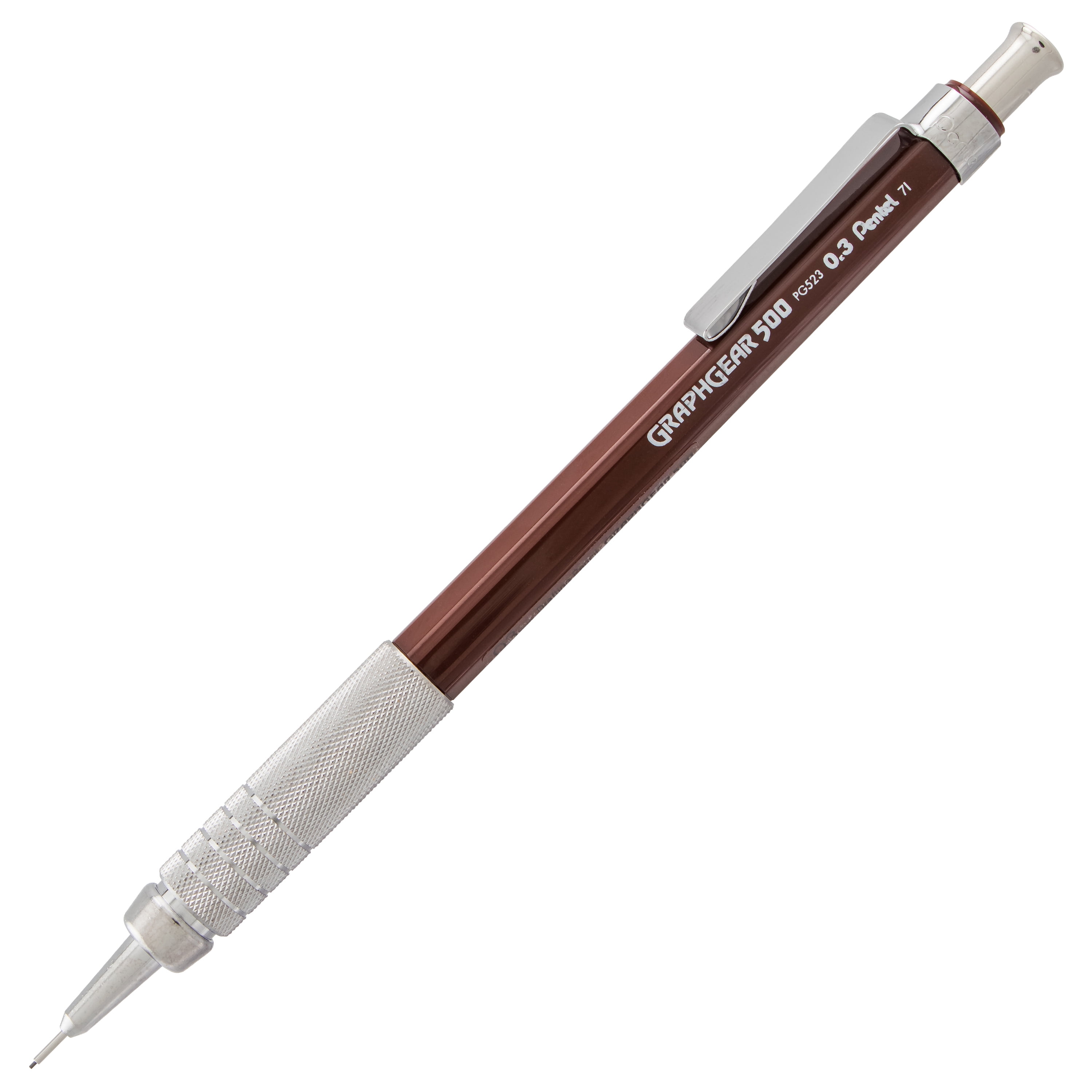 Pentel GraphGear 500 Automatic Drafting Pencil (0.3mm), Brown Barrel