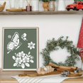 thumbnail image 5 of 9PCS Border Stencil Craft Paint Template stencils for crafts reusable plastic floral vine butterfly designs for wood furniture wall canvas floor DIY art,E-9PCS, 5 of 7