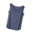 thumbnail image 2 of Inverlee Women's Trendy Petite Tanks Tops Summer Soft Comfort Sleeveless Cami Tops Trendy Casual V Neck Shirts, 2 of 5