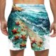 thumbnail image 4 of Pantalones de playa, de verano, para ocio playero, pantalones de natación para hombre, pantalones de cinco cuartos, 4 of 6