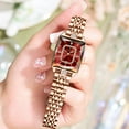 thumbnail image 3 of Explojoy Women's Rectangle Quartz Watch – Elegant Stainless Steel Design with Date Display, 3 of 7