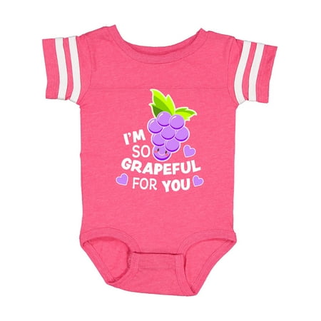 

Inktastic Im So Grapeful For You with Cute Grapes Gift Baby Boy or Baby Girl Bodysuit