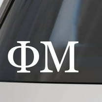 Phi Mu Car Decal Sticker- Greek Letters Design, Officially Licensed  Sorority Window Sticker