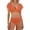 X3 Orange, variant on Ticikt Women's High Waisted Bikini Sets Sporty Two Piece Swimsuits Color Block Cheeky High Cut Bathing Suits