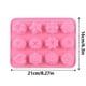 thumbnail image 3 of Molde de silicona con 12 cavidades en forma de flor, perfecto para jabones gelatinosos y postres., 3 of 8