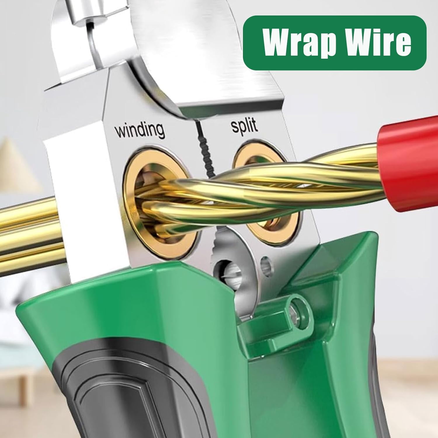 8-in-1 Wire Pliers with Voltage Detection | Multi-Function Stripper, Cutter & Voltage Tester Tool for Professional Electricians & Home DIY