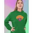 thumbnail image 2 of Proud Ally Happy Racoon Hoodie Women -Smartprints Designs, Female XX-Large, 2 of 4