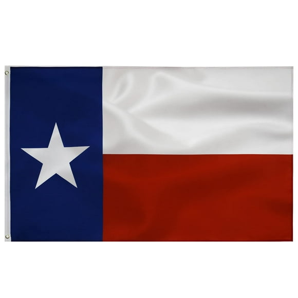 Texas State Flag 3x5FT Texas Flag Outdoors Indoors Quality Polyester with Vivid Color Double-Stitched Edges Brass Grommets Decorations