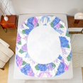 thumbnail image 5 of Manfei Teens Adults Kawaii Bow 4pcs Bed Sheets,Floral Hydrangea King Sheets,Spring Garden Super Cozy Sheet Set,Super Cozy Room Decor, 5 of 7