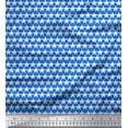thumbnail image 1 of Soimoi Blue Rayon Fabric Texture & White Star Printed Craft Fabric by the Yard 42 Inch Wide, 1 of 1