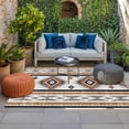 thumbnail image 2 of Orange Boho Outdoor Rug for Patio/Deck/Porch, Non-Slip Large Area Rug 3 x 5 Ft, Southwestern Ethnic Aztec Retro Geometric Indoor Outdoor Rugs Washable Area Rugs, Reversible Camping Rug Carpet Runner, 2 of 8