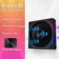 thumbnail image 1 of Prism 4RS ARGB CPU Fan 120mm PC Case Fan Infinity Mirror Design 5V 3PIN Case Cooler Fan 800-1800RPM 4Pin PWM Quiet Case Fan Black Forward, 1 of 6