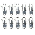 thumbnail image 1 of 10 Pcs clip d'Appât en Acier Inoxydable pour Pêche en Mer clip de Libération d'Hameçon Gris, 1 of 10