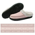 thumbnail image 6 of Needbo Women's Suede Moccasin Fuzzy Slippers Fleece Lined House Non-Slip Rubber Sole Indoor & Outdoor Memory Foam Shoes , Pink Size 8-9, 6 of 6