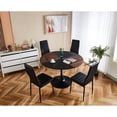 thumbnail image 5 of 47.2inch Tulip Round Table For Dining, Office, Coffee - & Metal Build 120x120x74cm Stable, Fashionable, Simple Assembly Required Dining Table, Office 120x120x74cm Easy To Assemble Furniture Option, 5 of 5