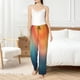 thumbnail image 4 of Balery yellow orange and teal Pantalones de pijama para mujer, pijamas ultraligeros, pantalones de estar por casa-Medium, 4 of 6