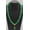 16 in, variant on Natural 8/10/12mm Green Jade Round Gemstone Beads Pendant Necklace 18" AAA-10 mm-20 in