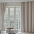 thumbnail image 3 of Cortinas VisionaryHomeDesign color marfil, mezcla de algodón, blackout, 3 of 9