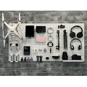 Triton Products® DB-2 White Polypropylene Pegboards, Two 24 x 48 x 1/4 Pegboards