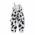 thumbnail image 4 of QIPOPIQ Toddler Girl Clothes Clearance Children's Summer Romper Printing Sling Sleeveless Backless Short Jumpsuit Outfits, 4 of 9